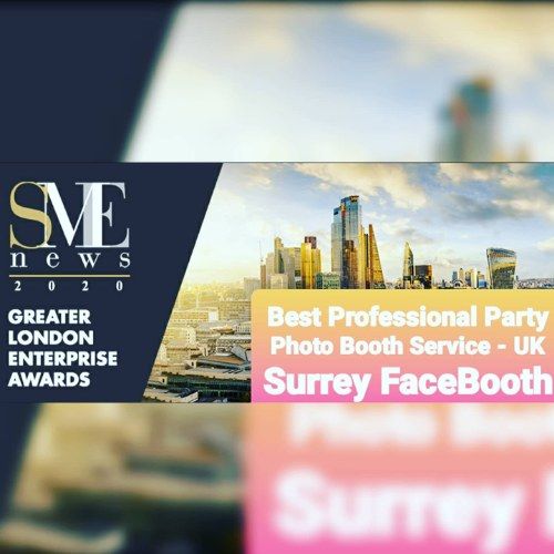 Best Professional Party Photo Booth Service UK – SME News Greater London Enterprise Awards 2020