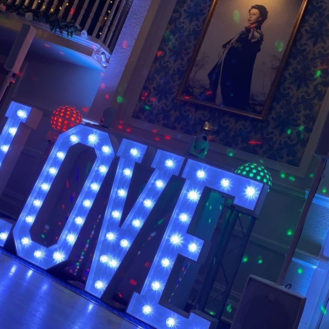 Dj Hire Light Up Love Letters Add On