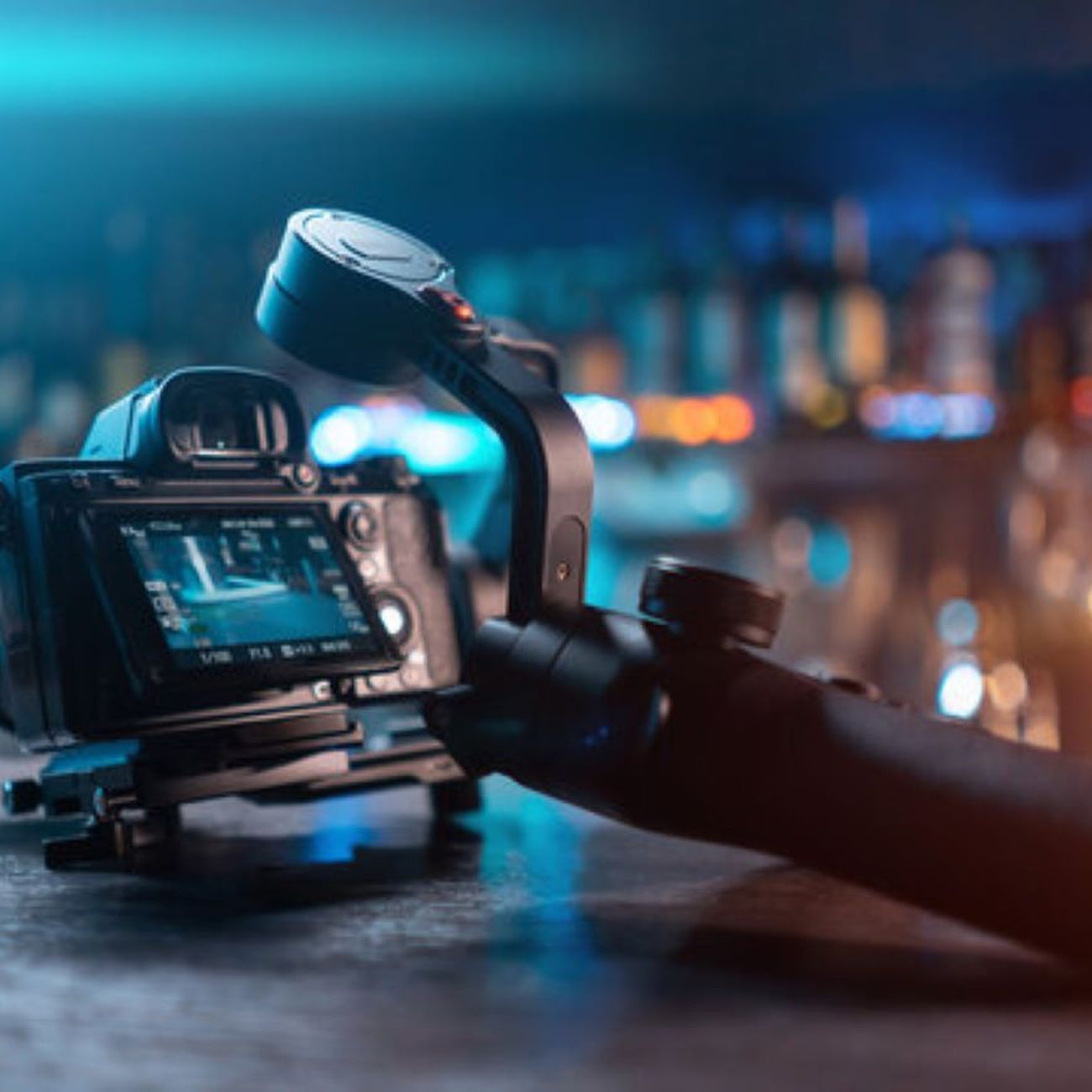 Event Videography Gimbal Stabilised Mirrorless Bar Bokeh