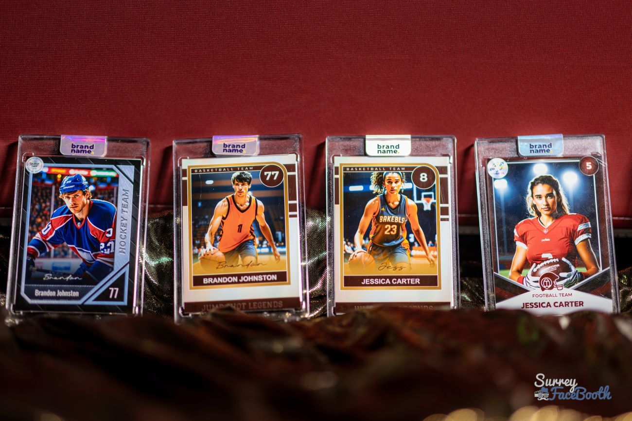 Sports Trading Card Four Cards Lineup Classic Template