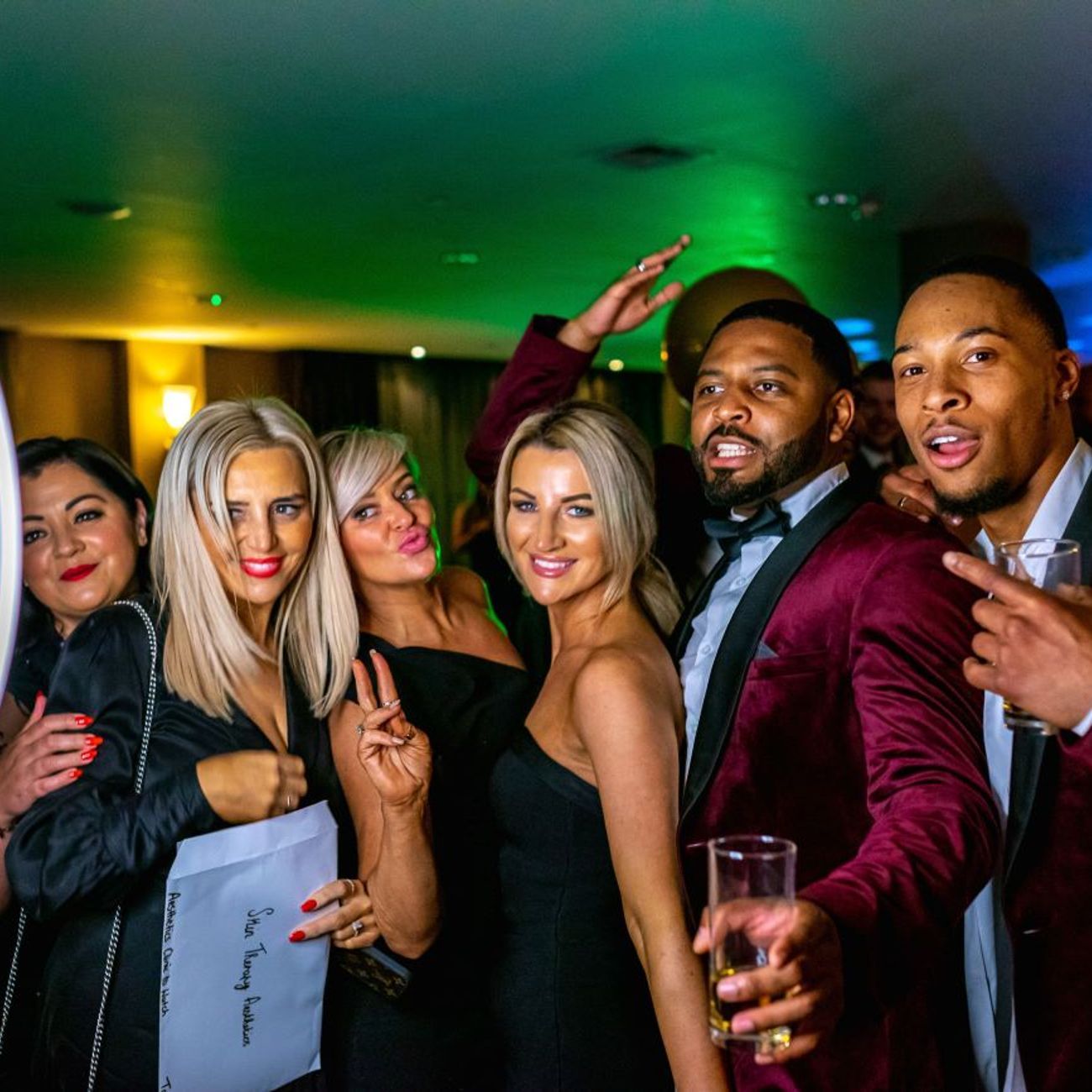 Ring Roamer Corporate Black Tie Group Peace Signs