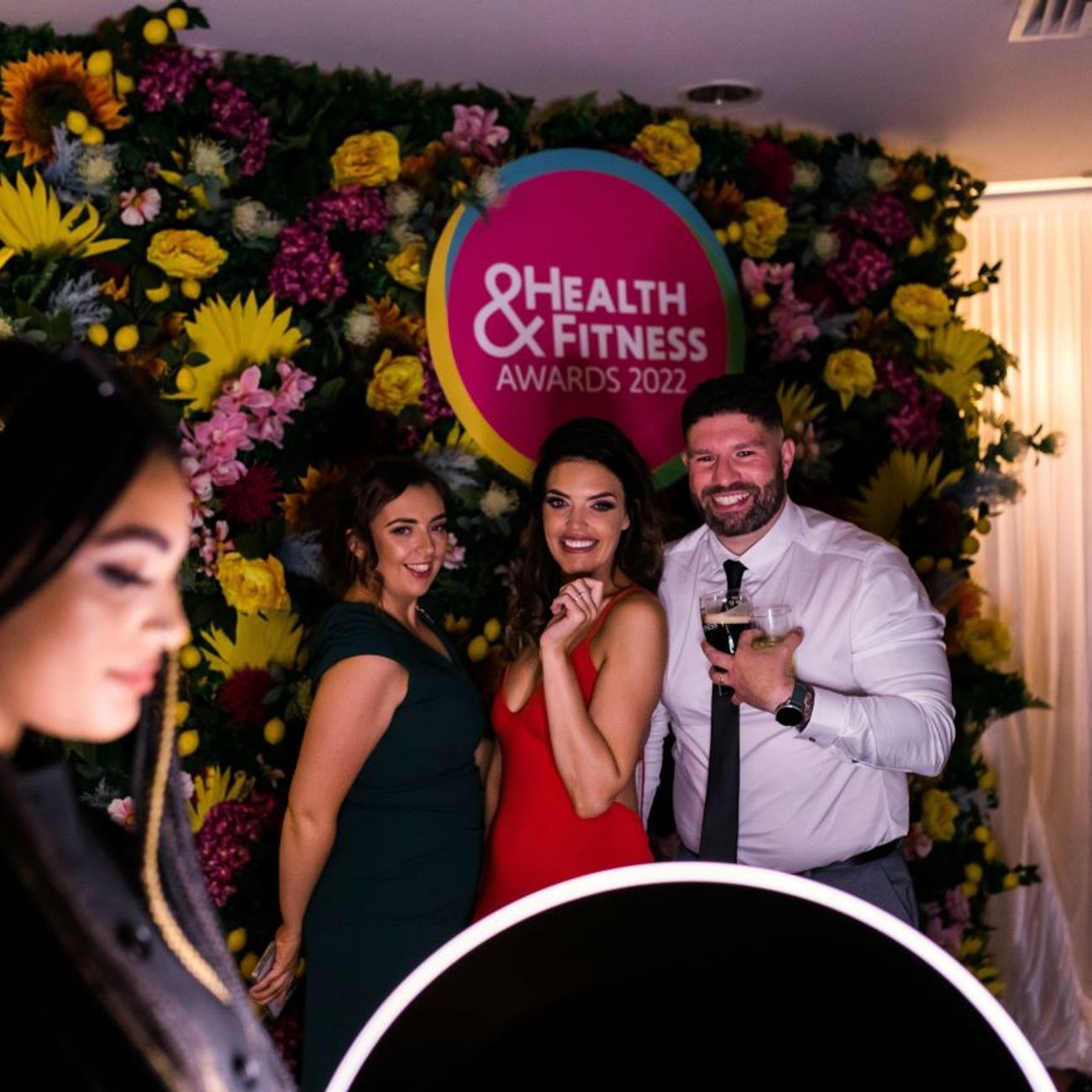Ring Roamer Health Fitness Awards Floral Photo Wall