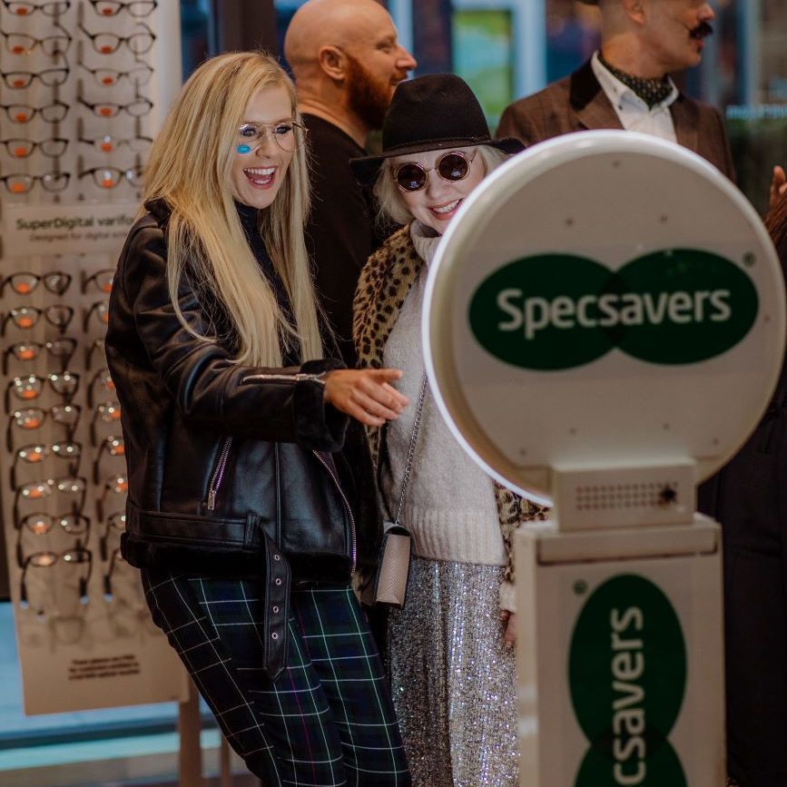 Selfie Ring Photo Booth Specsavers Store Launch Branded Wrap