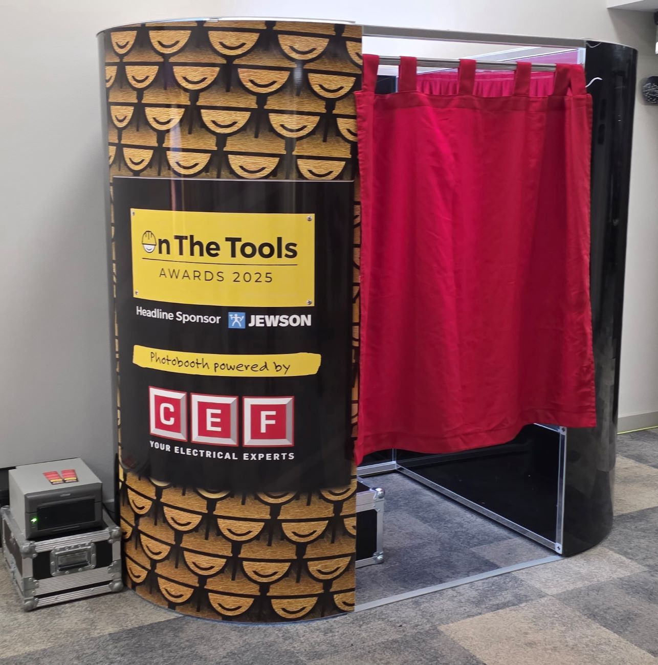 Oval Enclosed Photo Booth Personalised Corporate Wrap Birmingham