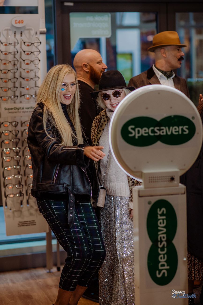 Selfie Ring Photo Booth Specsavers Store Launch Branded Wrap