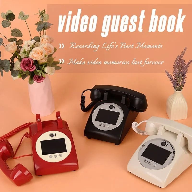 Video Guestbook Hire Retro Tabletop Handsets