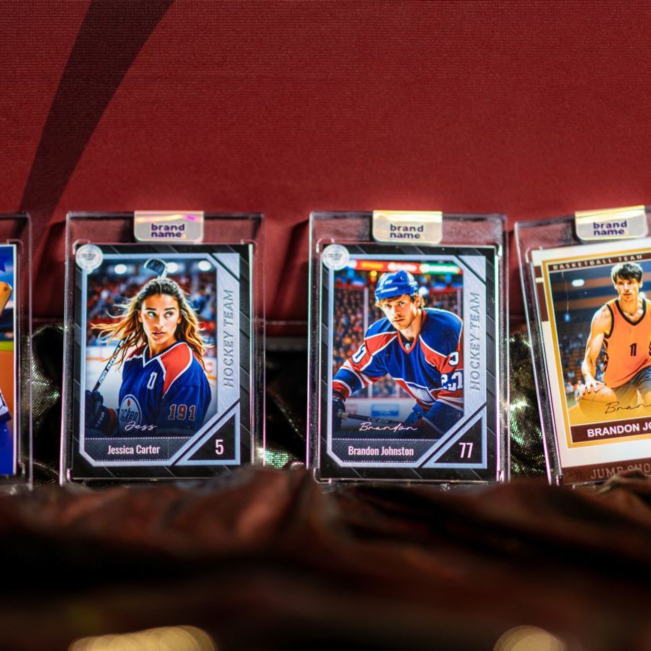 Sports Trading Card Five Cards Baseball Hockey Basketball